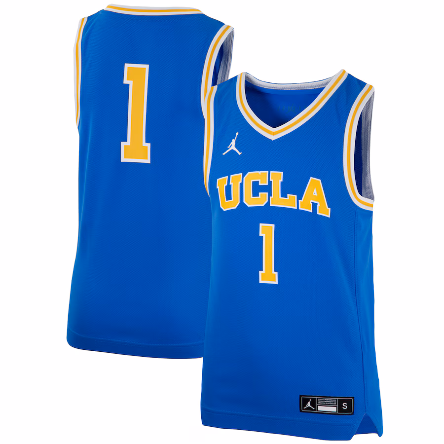 Youth Jordan Brand #1 Blue UCLA Bruins Team Replica Basketball Jersey - Puhuasuan