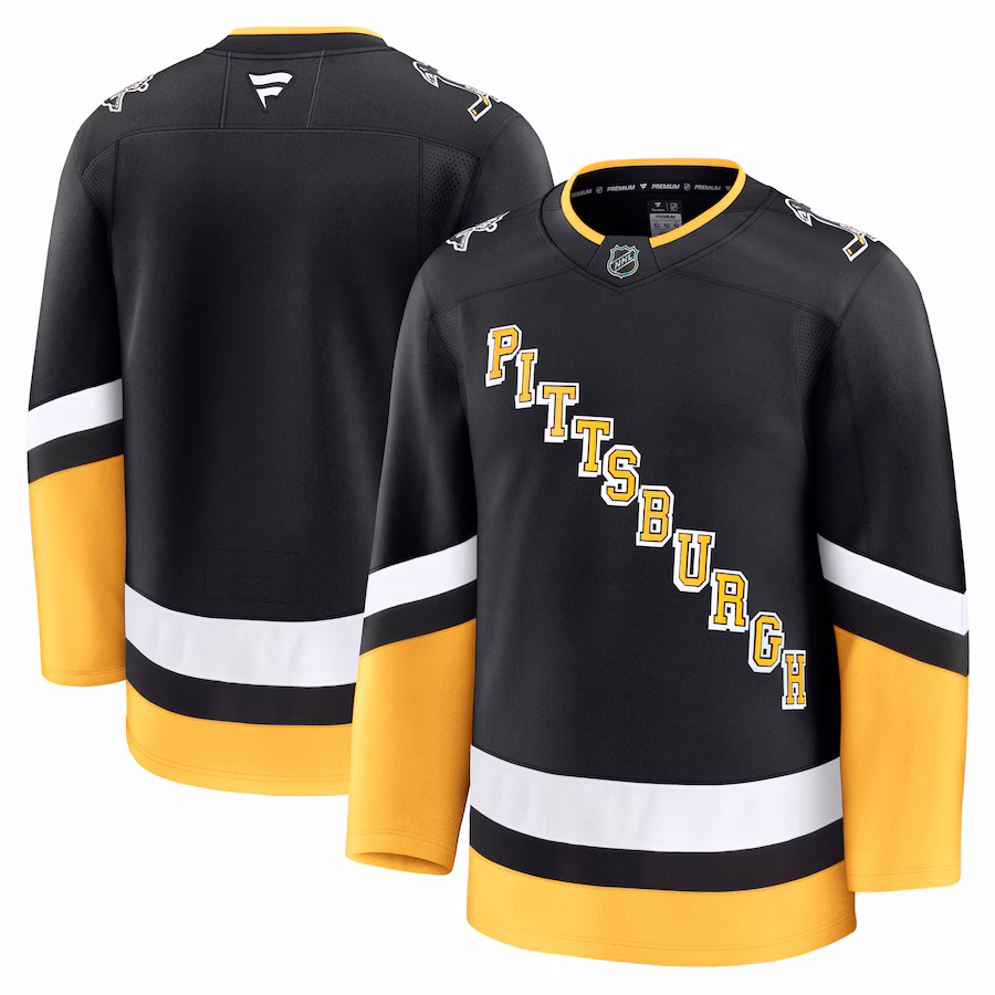 Men's Pittsburgh Penguins Fanatics Black Alternate Premium Jersey - Puhuasuan