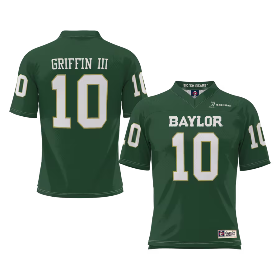 Robert Griffin III Baylor Bears GameDay Greats Heisman Football Jersey - Green - Puhuasuan
