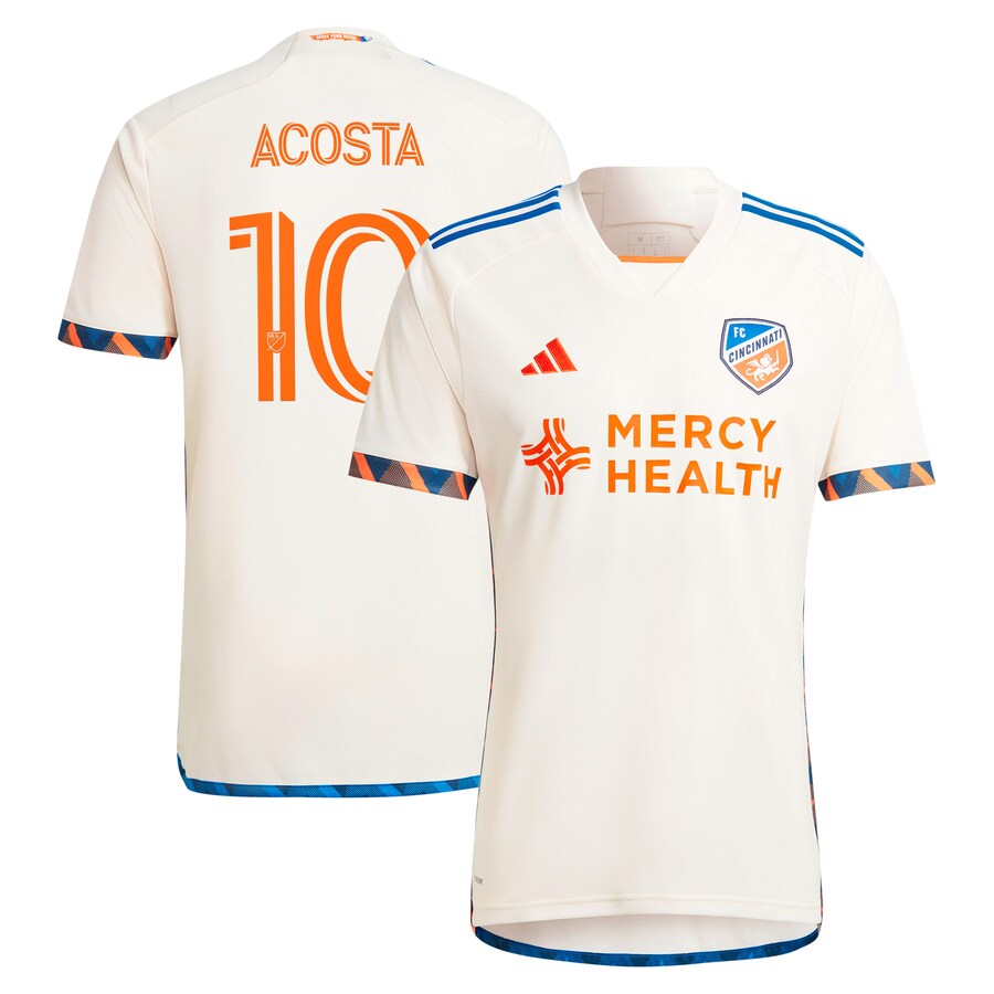 Men's FC Cincinnati Luciano Acosta adidas White 2024 The Canvas Kit Replica Player Jersey - Puhuasuan