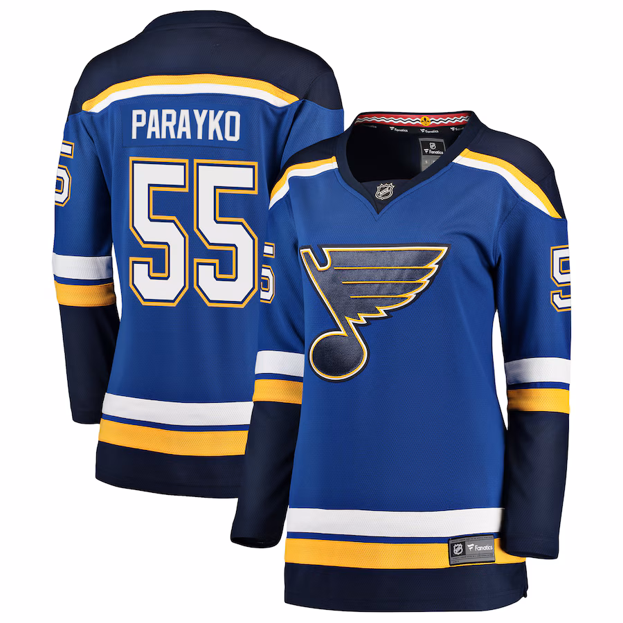Women's St. Louis Blues Colton Parayko Fanatics Blue Breakaway Player Jersey - Puhuasuan