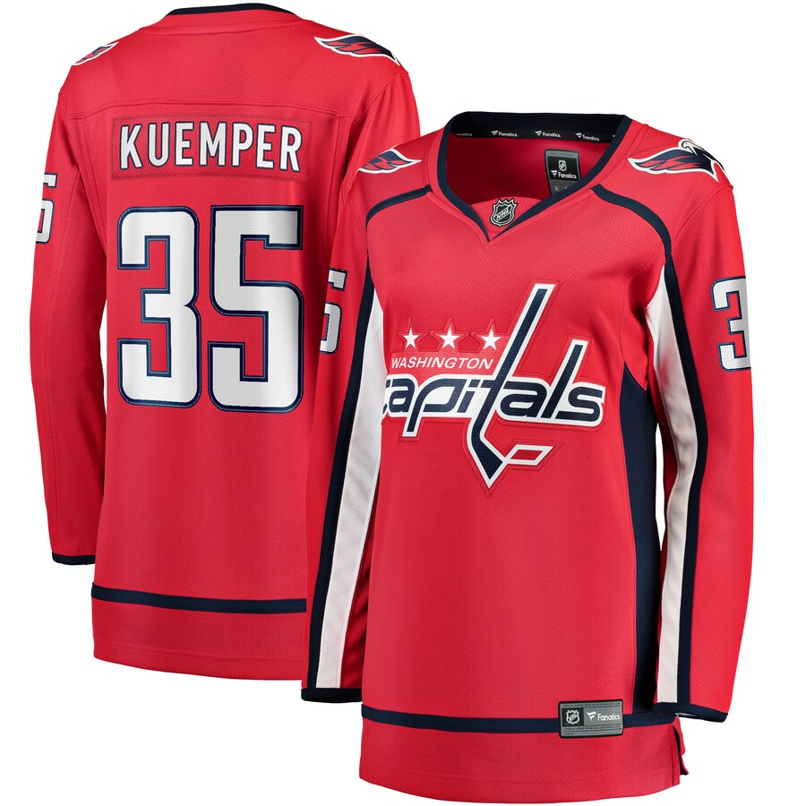 Women's Washington Capitals Darcy Kuemper Fanatics Branded Red Home Breakaway Player Jersey - Puhuasuan