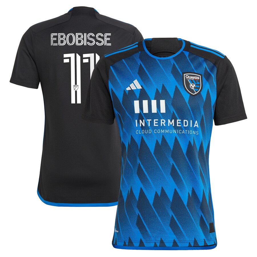 Men's San Jose Earthquakes Jeremy Ebobisse adidas Blue 2023 Active Fault Jersey Replica Jersey - Puhuasuan
