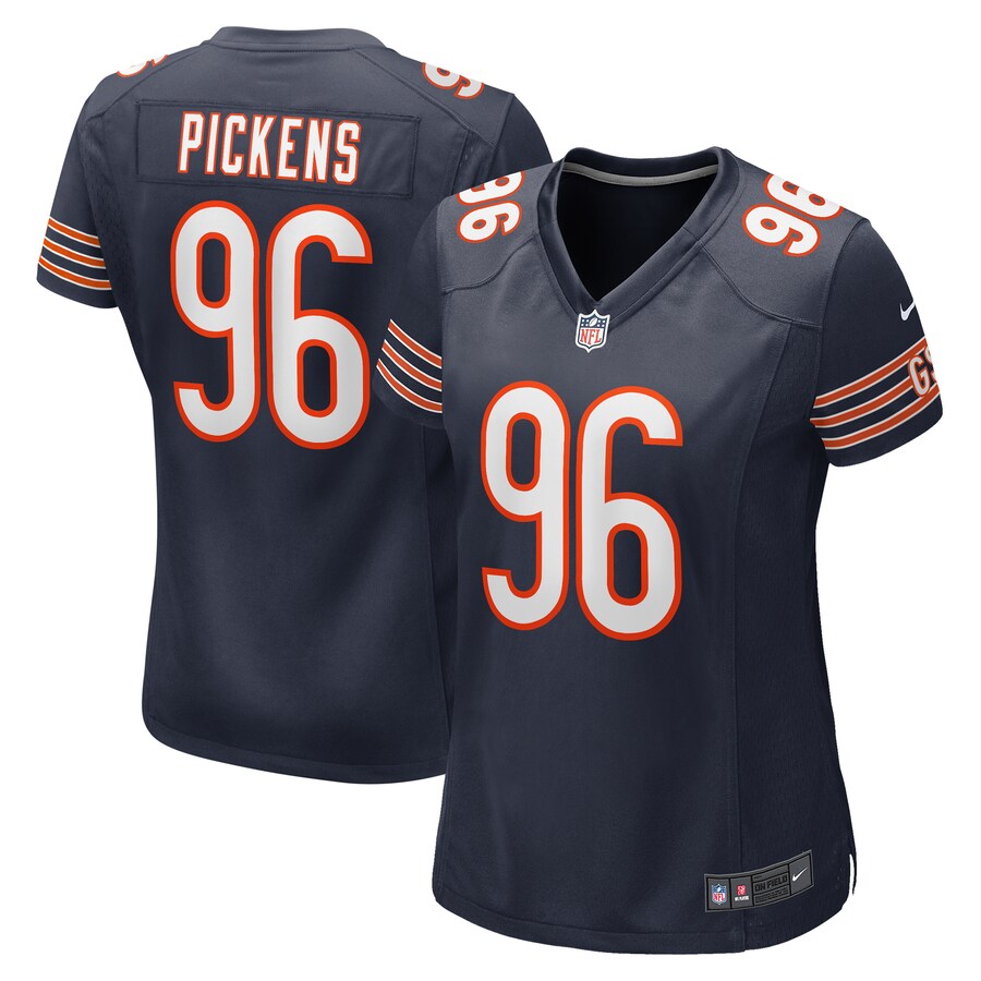 Women's Chicago Bears Zacch Pickens Nike Navy Team Game Jersey - Puhuasuan