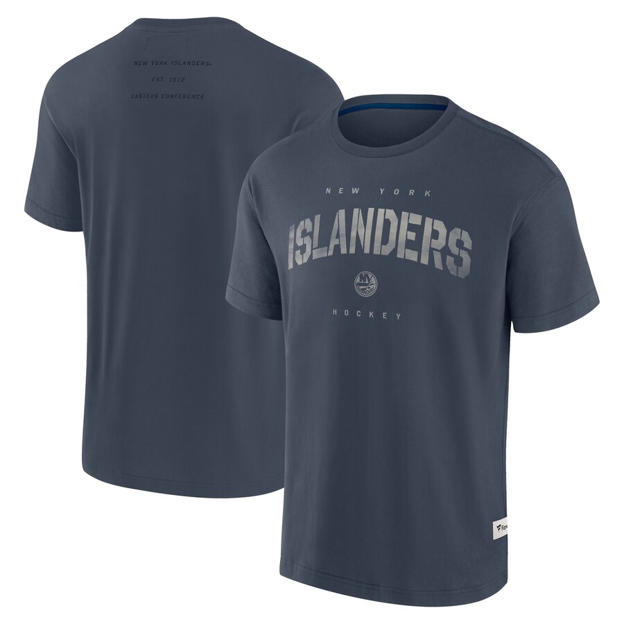 Men's New York Islanders Fanatics Navy Elements Weathered Tonal Future Ground T-Shirt - Puhuasuan