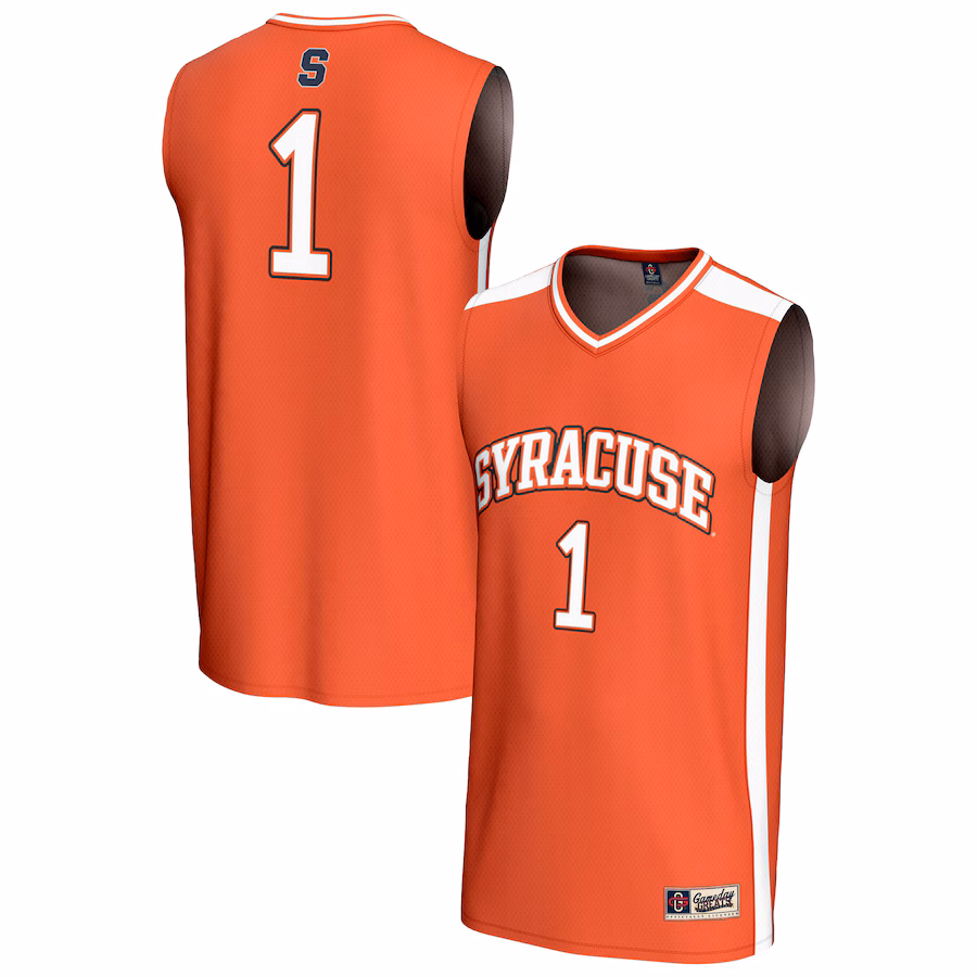 Youth GameDay Greats #1 Orange Syracuse Orange Lightweight Collegiate Basketball Fashion Jersey - Puhuasuan
