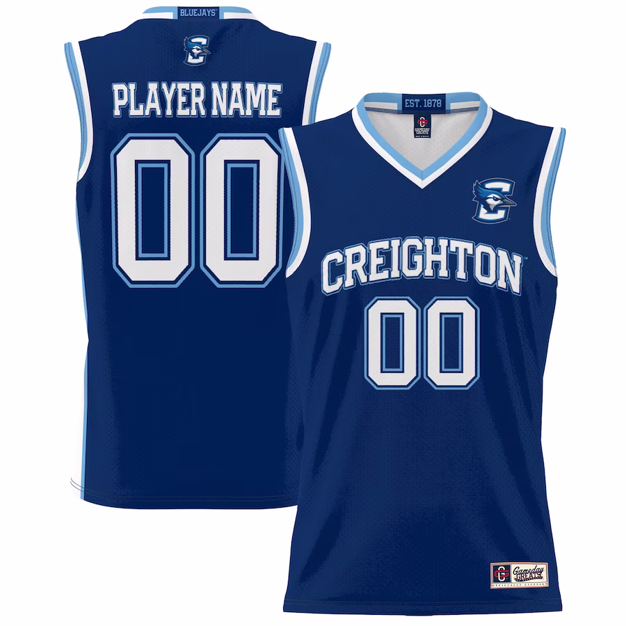 Creighton Bluejays GameDay Greats Unisex NIL Pick-A-Player Lightweight Women's Basketball Jersey - Blue - Puhuasuan
