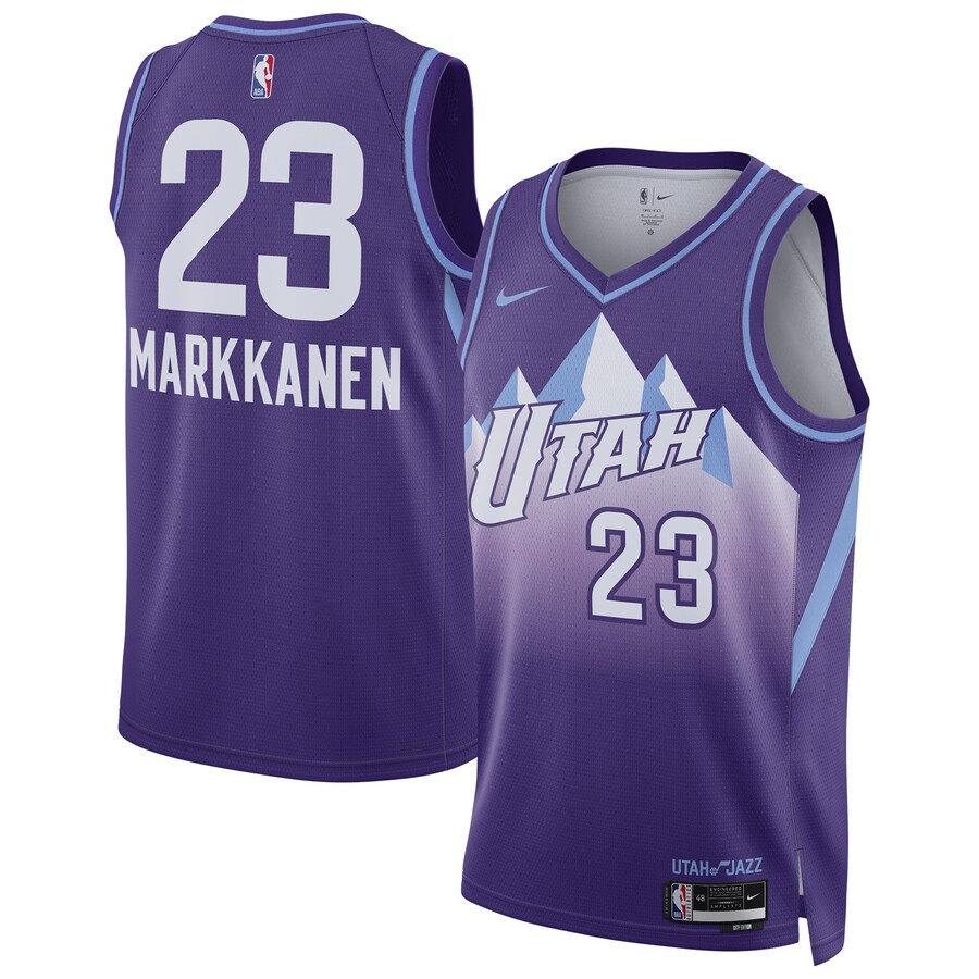 Unisex Utah Jazz Lauri Markkanen Nike Purple 2024/25 Swingman Player Jersey - City Edition - Puhuasuan