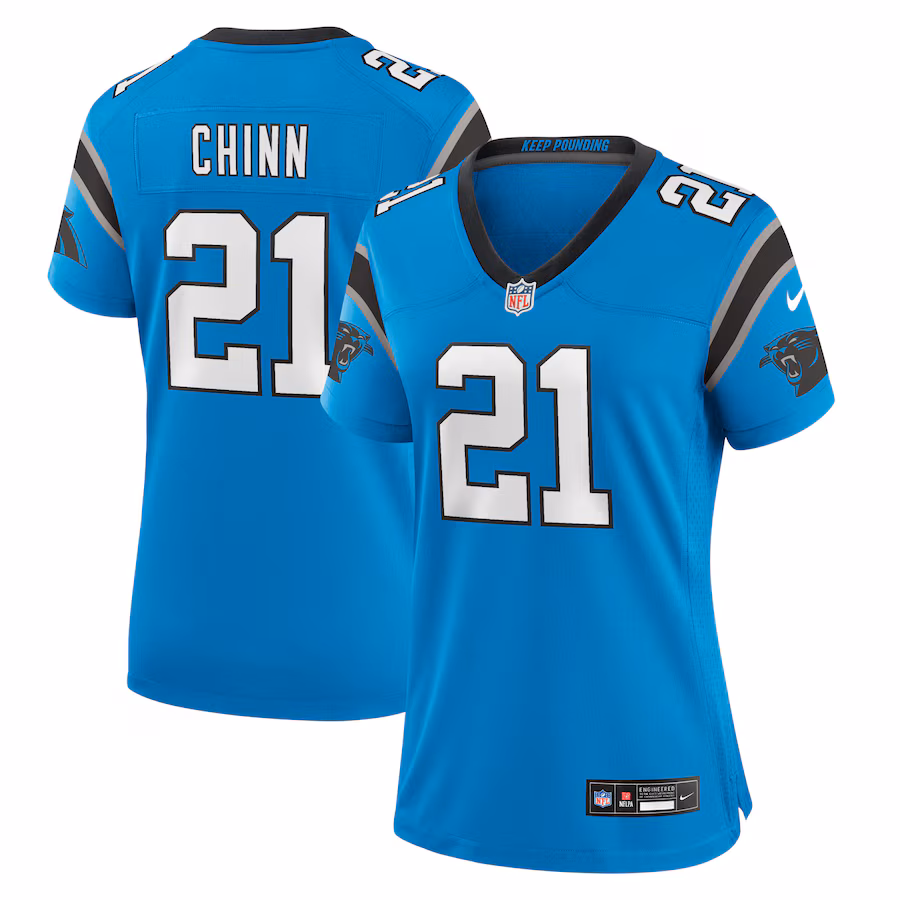 Women's Carolina Panthers Jeremy Chinn Nike Blue Player Jersey - Puhuasuan