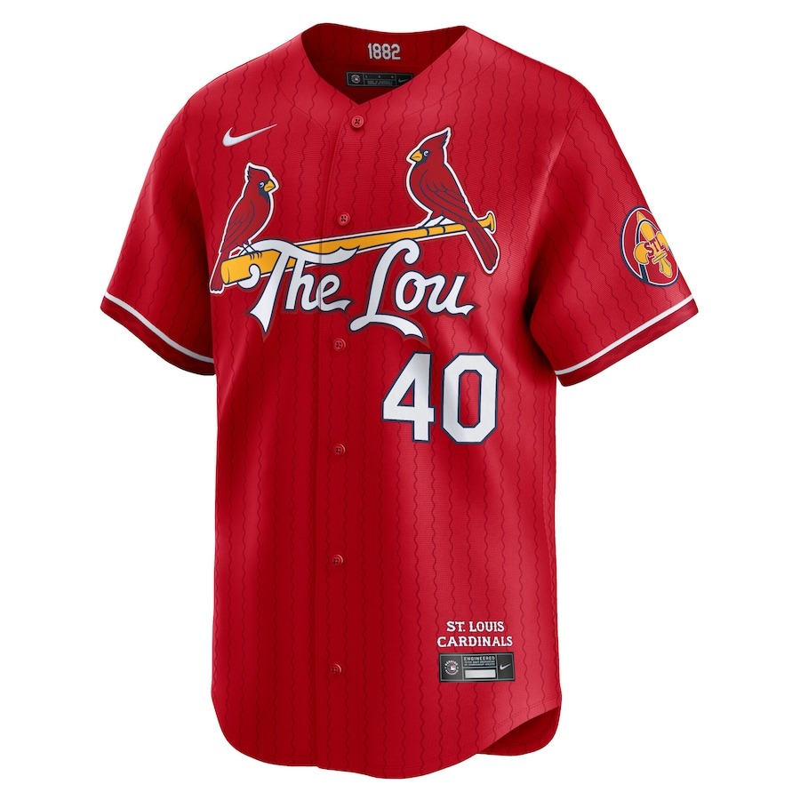 Men's St. Louis Cardinals Willson Contreras Nike Red 2024 City Connect Limited Player Jersey - Puhuasuan