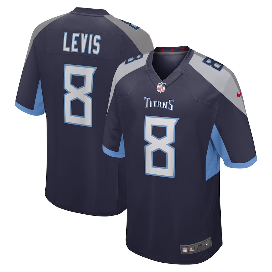 Youth Tennessee Titans Will Levis Nike Navy Game Jersey - Puhuasuan