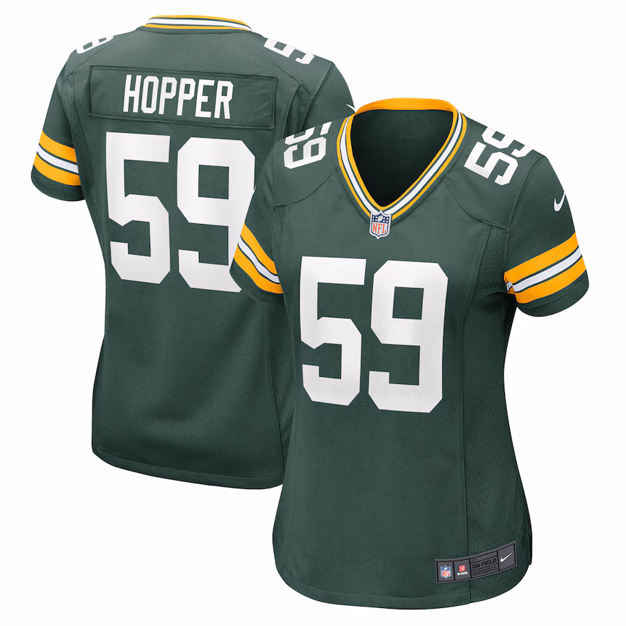Women's Green Bay Packers Ty'Ron Hopper Nike Green Game Jersey - Puhuasuan