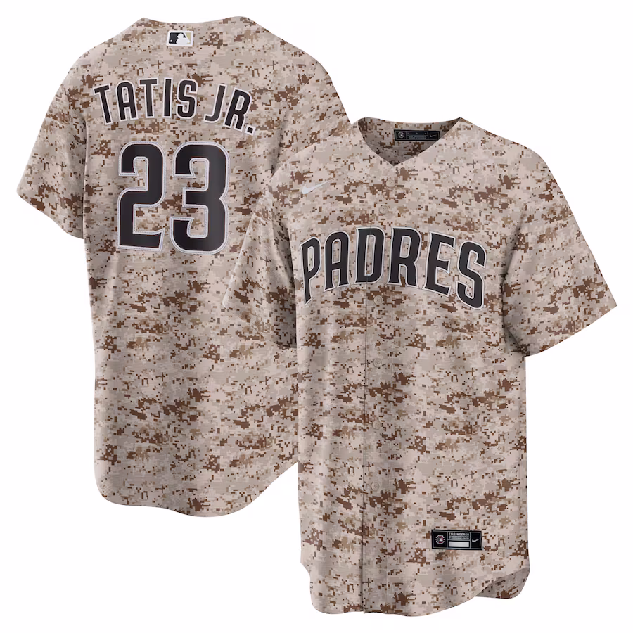 Men's San Diego Padres Fernando Tatis Jr. Nike Camo USMC Alternate Replica Player Jersey - Puhuasuan