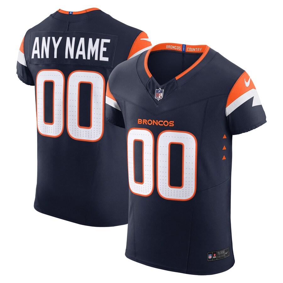 Men's Denver Broncos Nike Navy Alternate Vapor F.U.S.E. Elite Custom Jersey - Puhuasuan