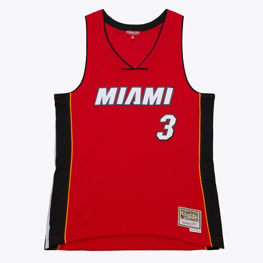 Women's Miami Heat Dwyane Wade Red 2005/06 Hardwood Classics Swingman Jersey - Puhuasuan