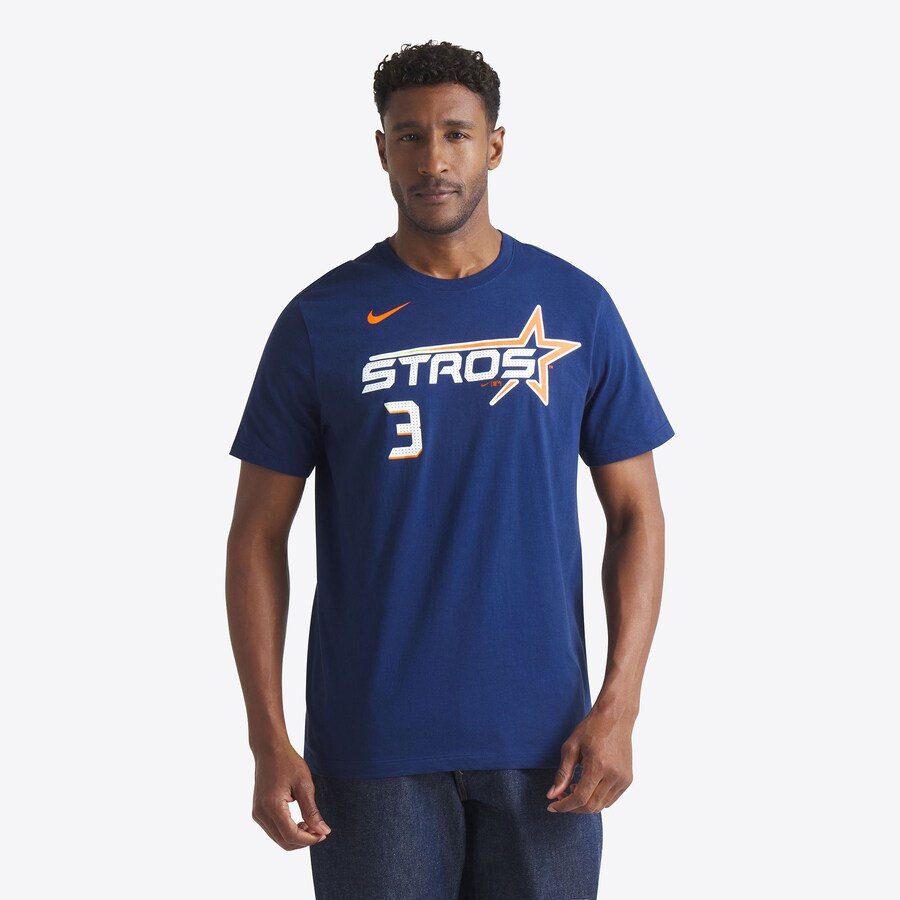 Men's Houston Astros Jeremy Peña Nike Navy 2025 City Connect Fuse Name & Number T-Shirt - Puhuasuan