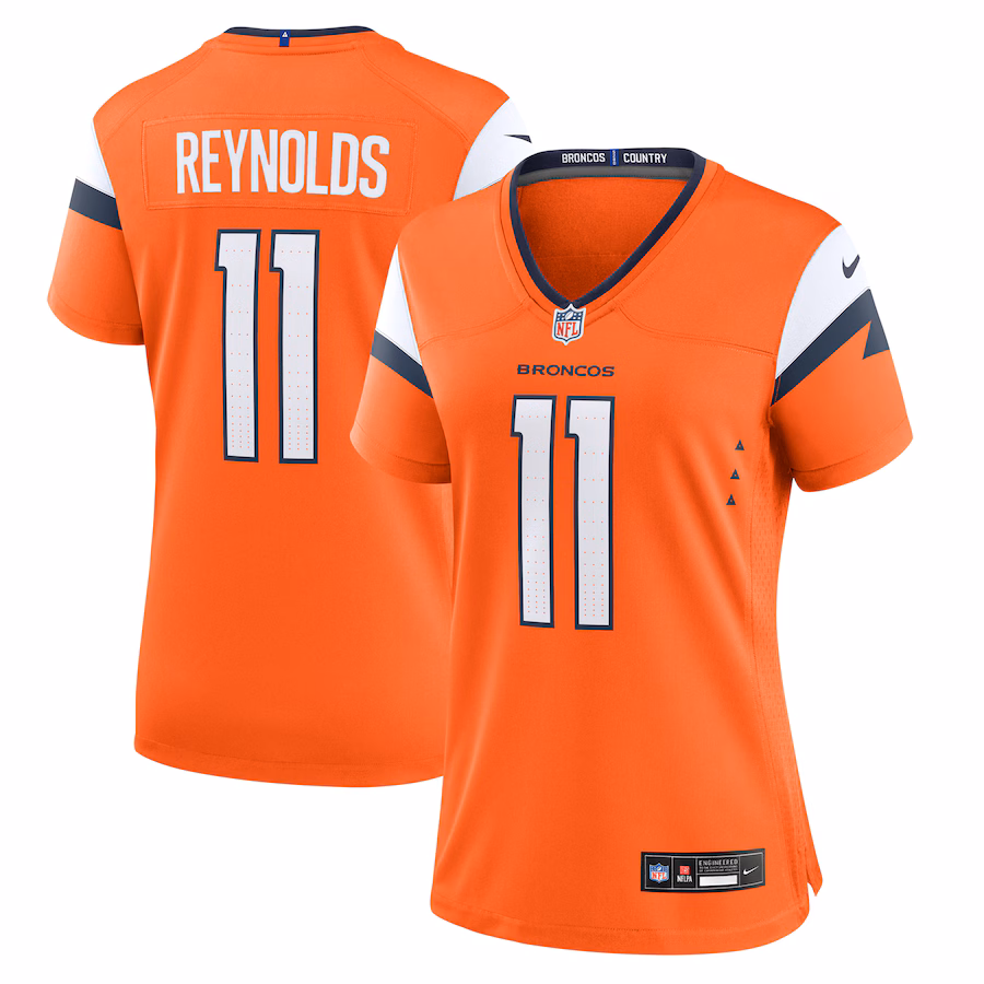 Women's Denver Broncos Josh Reynolds Nike  Orange Game Jersey - Puhuasuan