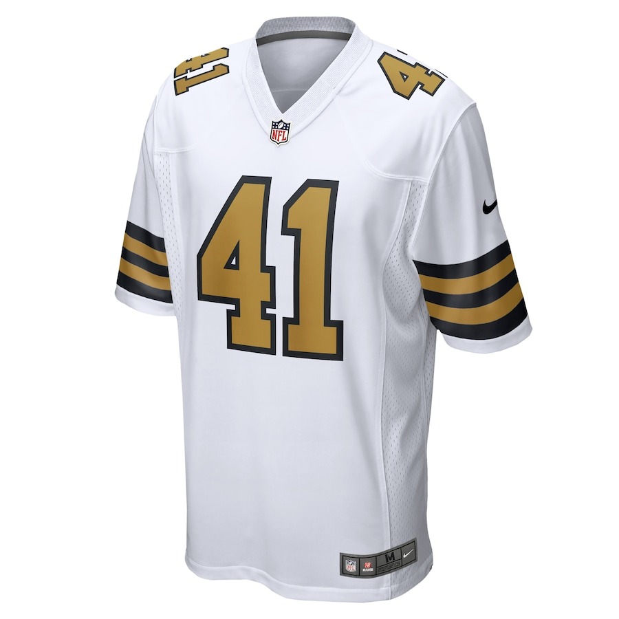Men's New Orleans Saints Alvin Kamara Nike White Alternate Game Jersey - Puhuasuan