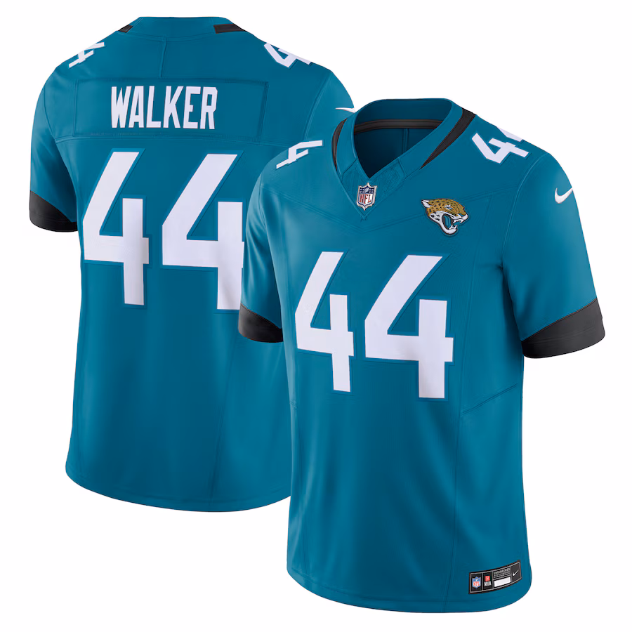 Men's Jacksonville Jaguars Travon Walker Nike Teal Vapor F.U.S.E. Limited Jersey - Puhuasuan