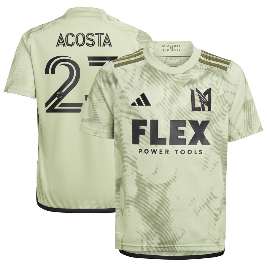 Youth LAFC Kellyn Acosta adidas Green 2023 Smokescreen Replica Player Jersey - Puhuasuan