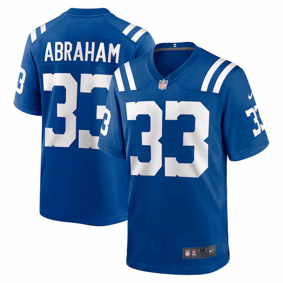 Men's Indianapolis Colts Micah Abraham Nike  Royal Game Jersey - Puhuasuan