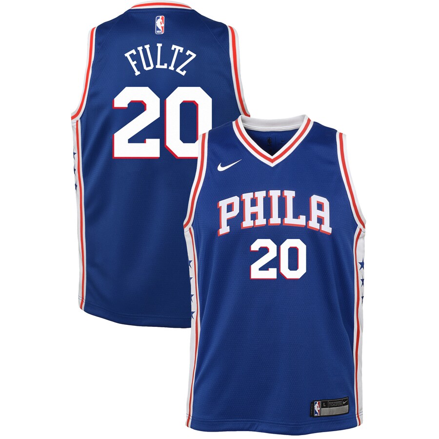 Youth Philadelphia 76ers Markelle Fultz Nike Blue Swingman Jersey - Icon Edition - Puhuasuan