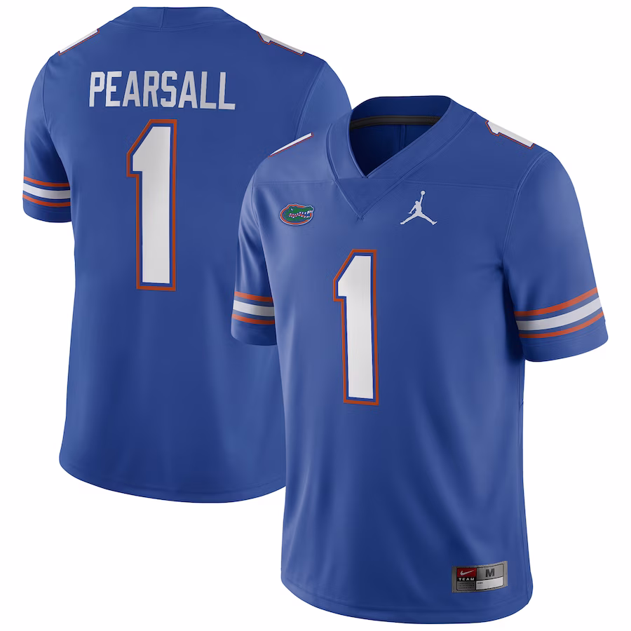 Ricky Pearsall Florida Gators Nike NIL Football Game Jersey - Royal - Puhuasuan