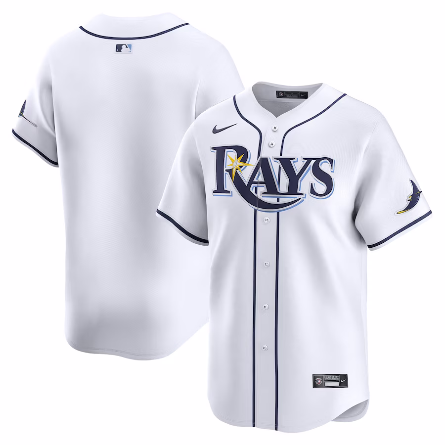 Men's Tampa Bay Rays Nike White Home Limited Jersey - Puhuasuan