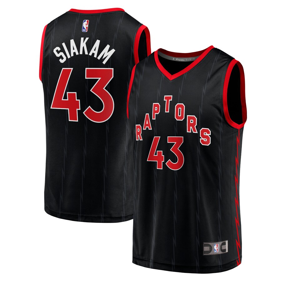 Men's Toronto Raptors Pascal Siakam Fanatics Black Fast Break Replica Jersey - Statement Edition - Puhuasuan