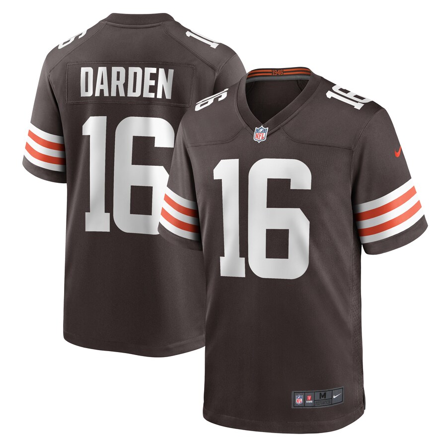 Men's Cleveland Browns Jaelon Darden Nike  Brown Team Game Jersey - Puhuasuan