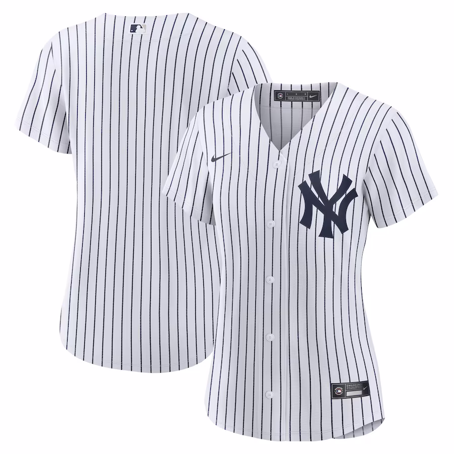 Women's New York Yankees Nike White Home Replica Team Jersey - Puhuasuan