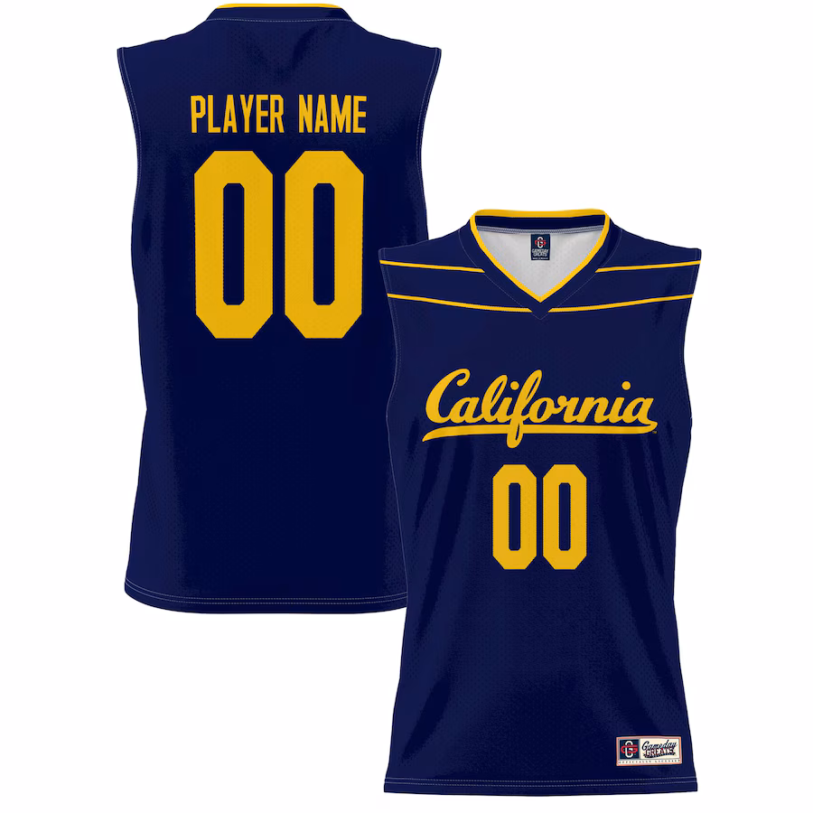 Cal Bears GameDay Greats Unisex NIL Pick-A-Player Lightweight Basketball Jersey - Navy - Puhuasuan