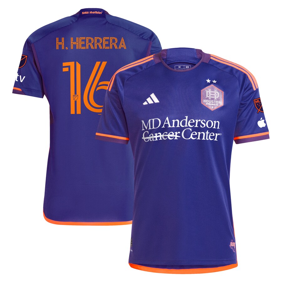 Men's Houston Dynamo FC Héctor Herrera adidas Purple 2024 Still Holdin' Authentic Player Jersey - Puhuasuan