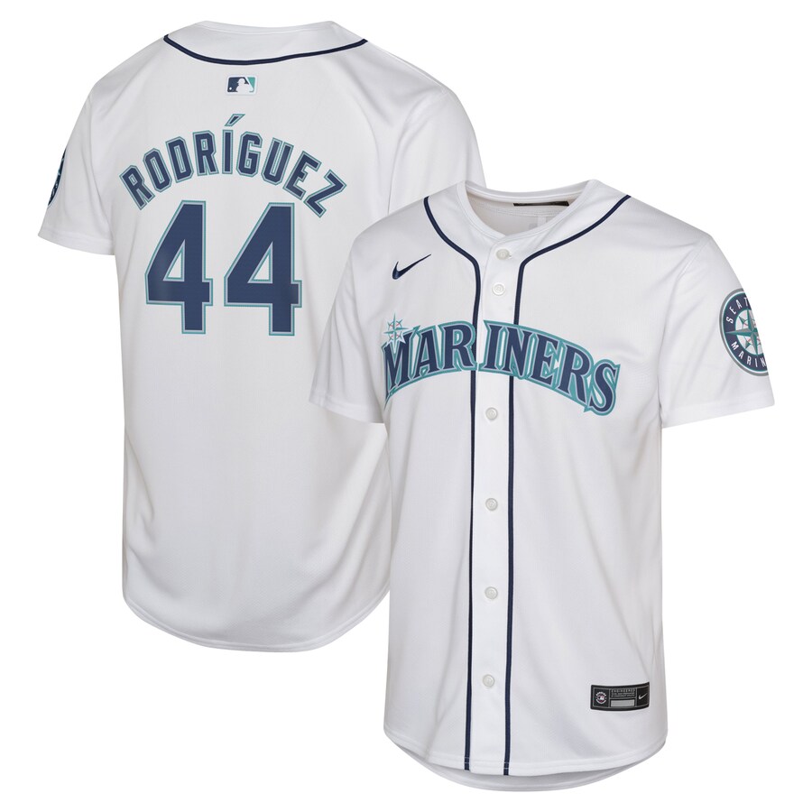 Youth Seattle Mariners Julio Rodríguez Nike White Home Limited Jersey - Puhuasuan