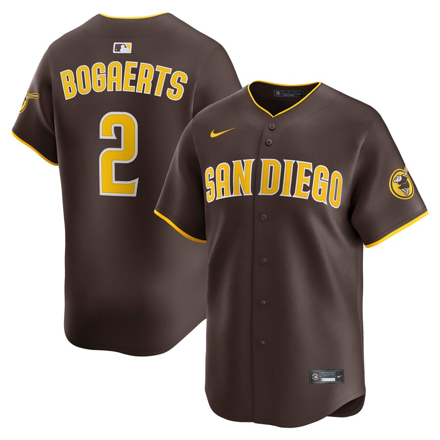 Men's San Diego Padres Xander Bogaerts Nike Brown Alternate Limited Player Jersey - Puhuasuan