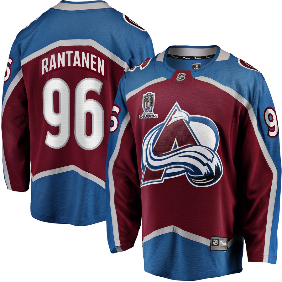 Men's Colorado Avalanche Mikko Rantanen Fanatics Branded Burgundy Home 2022 Stanley Cup Champions Breakaway Player Jersey - Puhuasuan