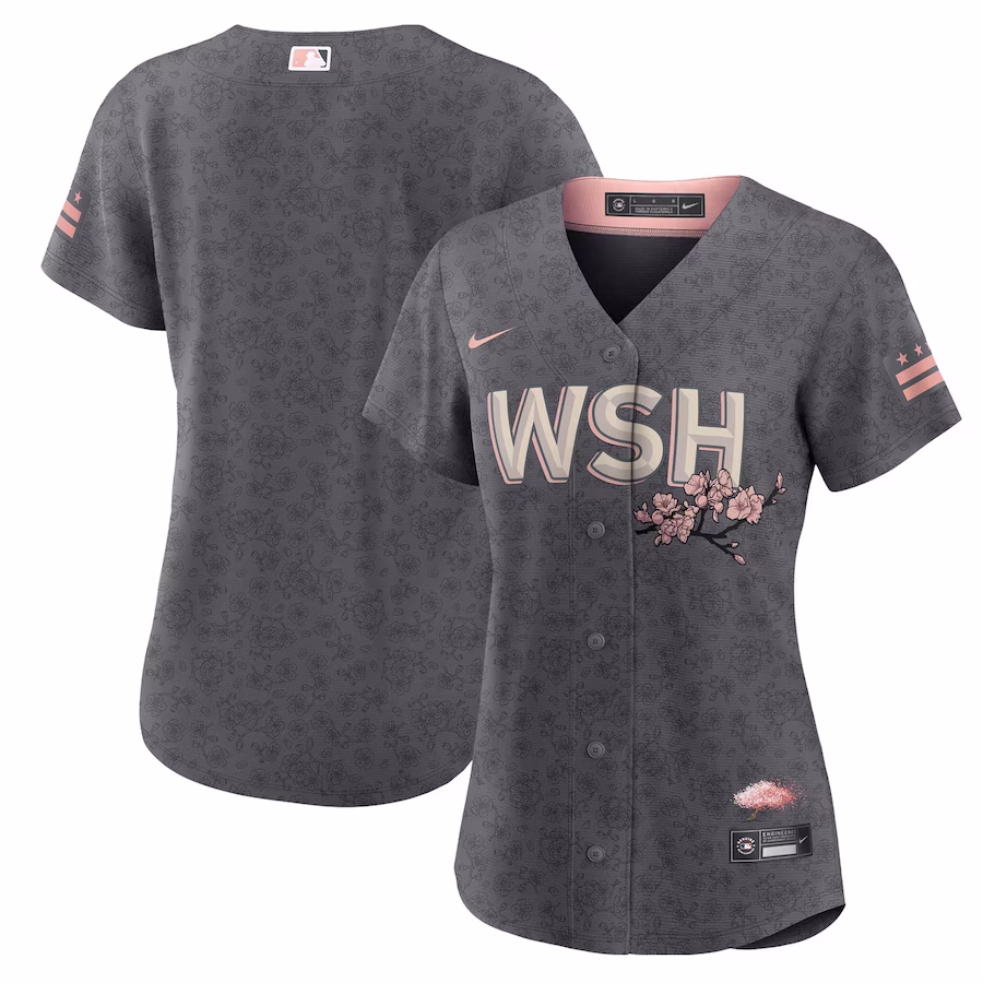 Women's Washington Nationals Nike Gray City Connect Replica Team Jersey - Puhuasuan