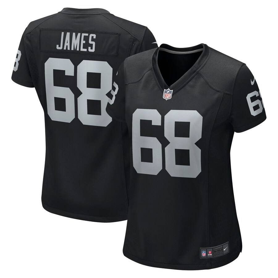 Women's Las Vegas Raiders Andre James Nike Black Game Jersey - Puhuasuan