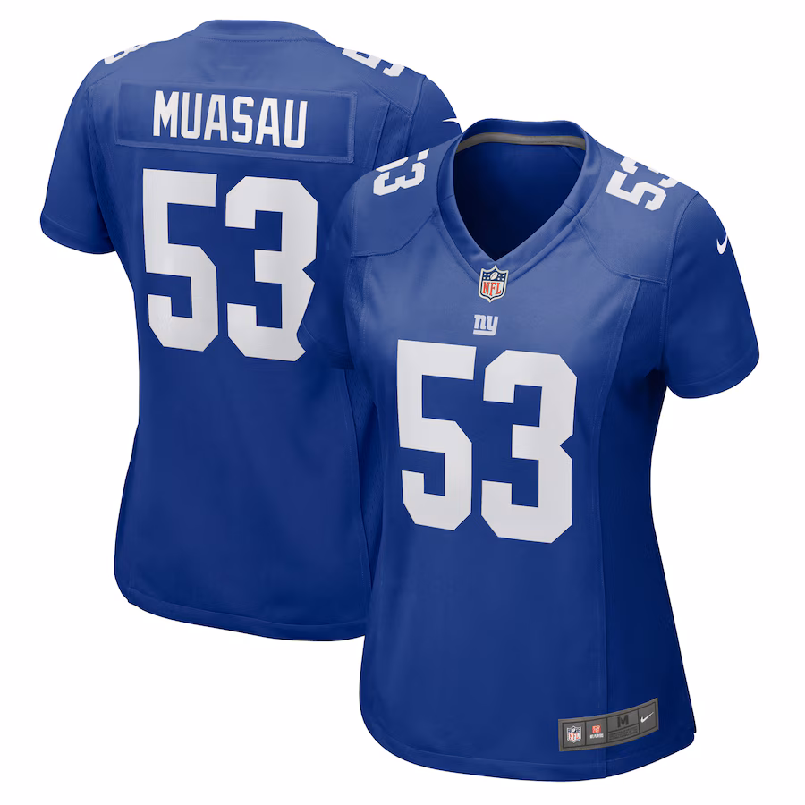 Women's New York Giants Darius Muasau Nike Royal Game Jersey - Puhuasuan