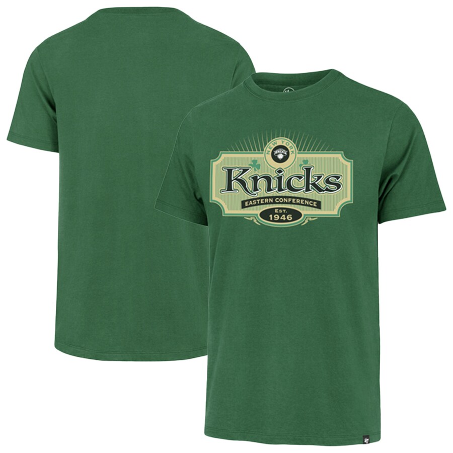 Men's New York Knicks  '47 Green Lucky Team Franklin T-Shirt - Puhuasuan