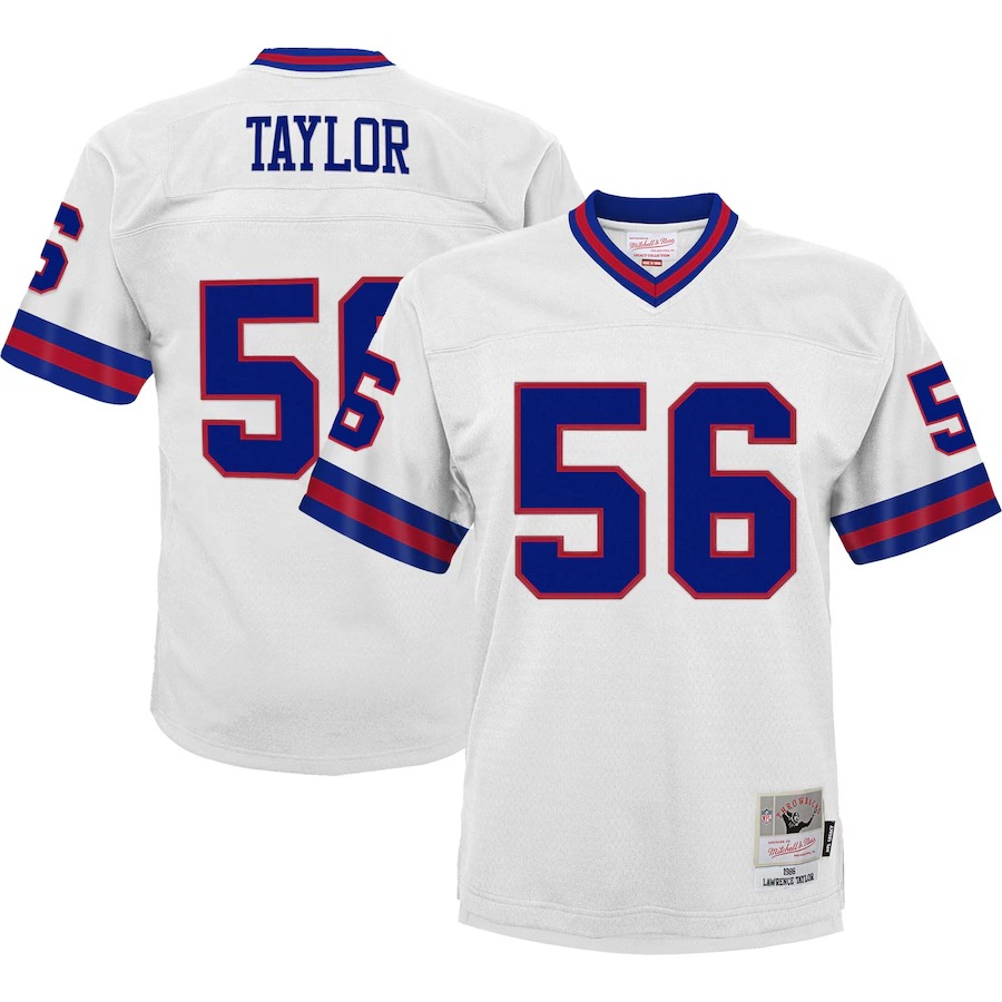 Youth New York Giants Lawrence Taylor Mitchell & Ness White 1986 Retired Player Legacy Jersey - Puhuasuan