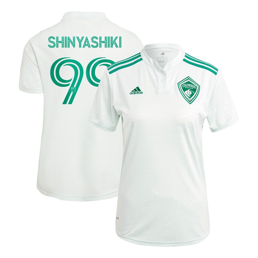 Women's Colorado Rapids Andre Shinyashiki adidas Green 2021 Class Five Replica Player Jersey - Puhuasuan