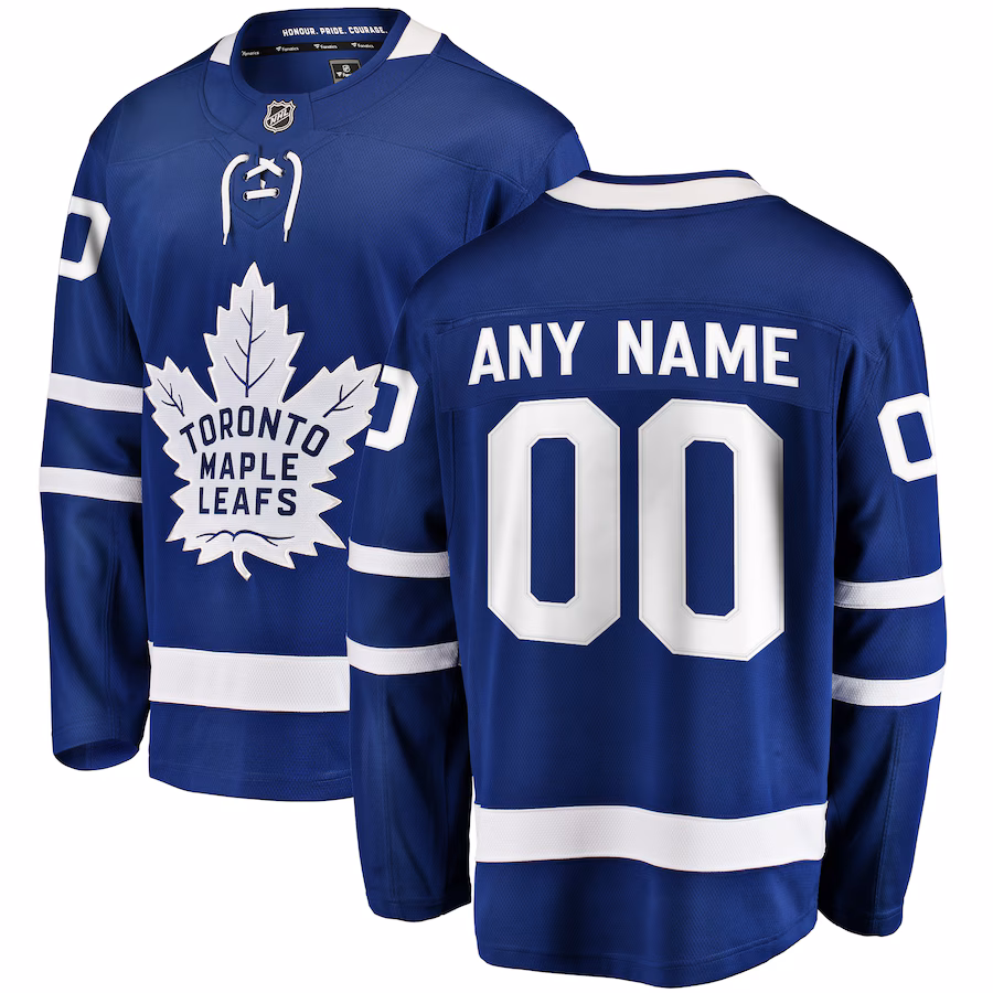 Men's Toronto Maple Leafs Fanatics Blue Home Breakaway Custom Jersey - Puhuasuan