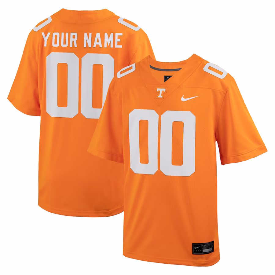 Tennessee Volunteers Nike Youth Custom Football Game Jersey �?Tennessee Orange - Puhuasuan