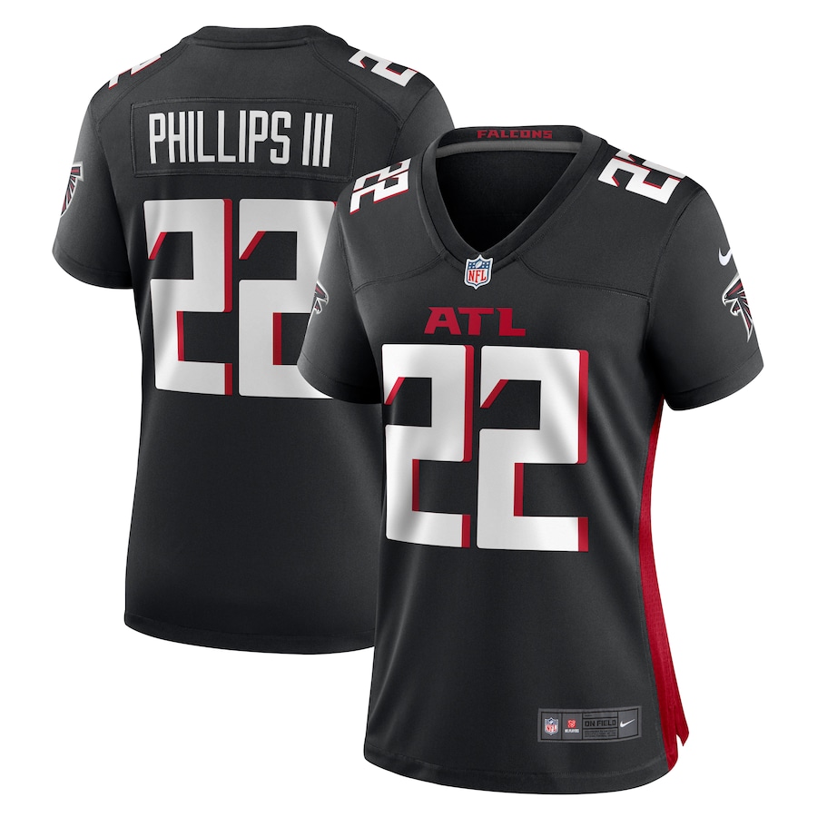 Women's Atlanta Falcons Clark Phillips III Nike Black Game Jersey - Puhuasuan