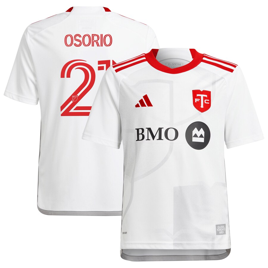 Youth Toronto FC Jonathan Osorio adidas White 2024 GTA Kit Replica Player Jersey - Puhuasuan