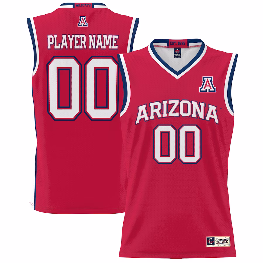 Arizona Wildcats NIL Pick-A-Player Lightweight Basketball Jersey - Red - Puhuasuan