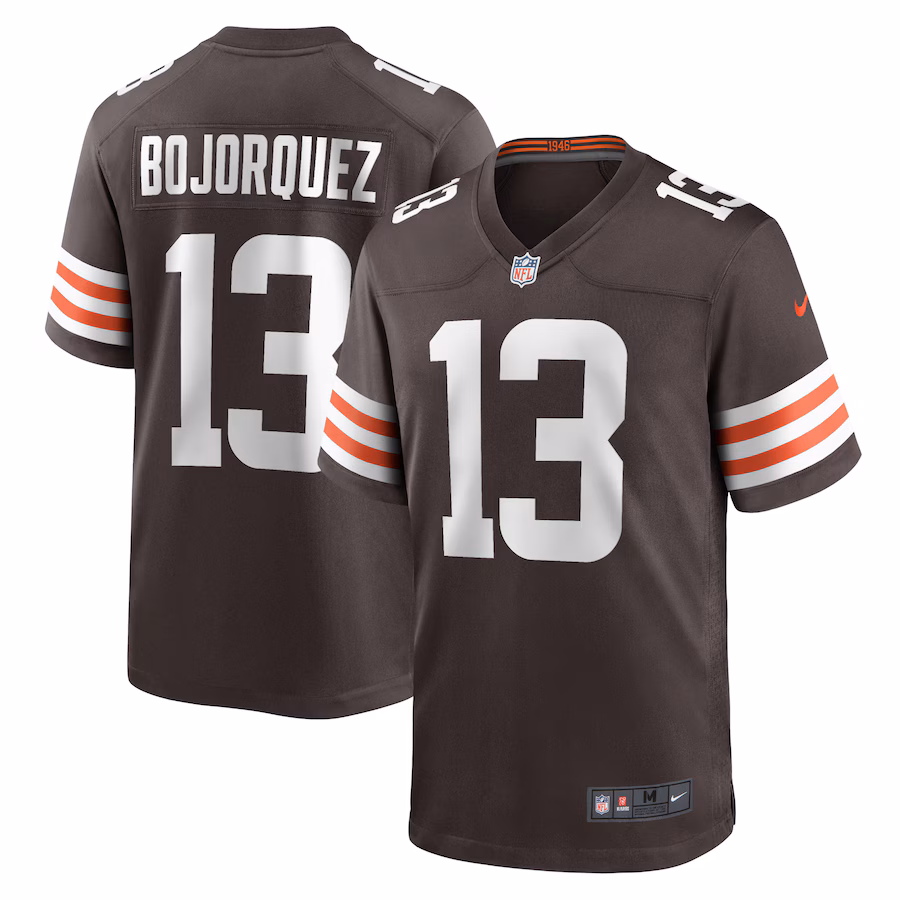 Men's Cleveland Browns Corey Bojorquez Nike Brown Game Jersey - Puhuasuan