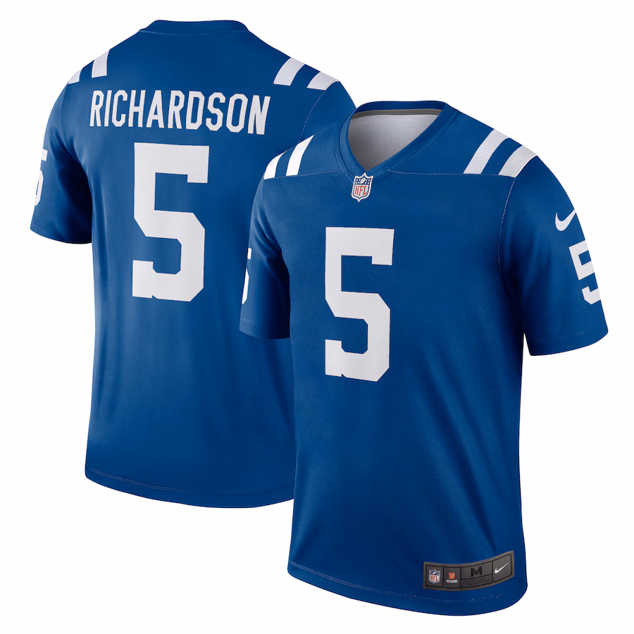 Men's Indianapolis Colts Anthony Richardson Nike Royal Team Legend Player Performance Top - Puhuasuan