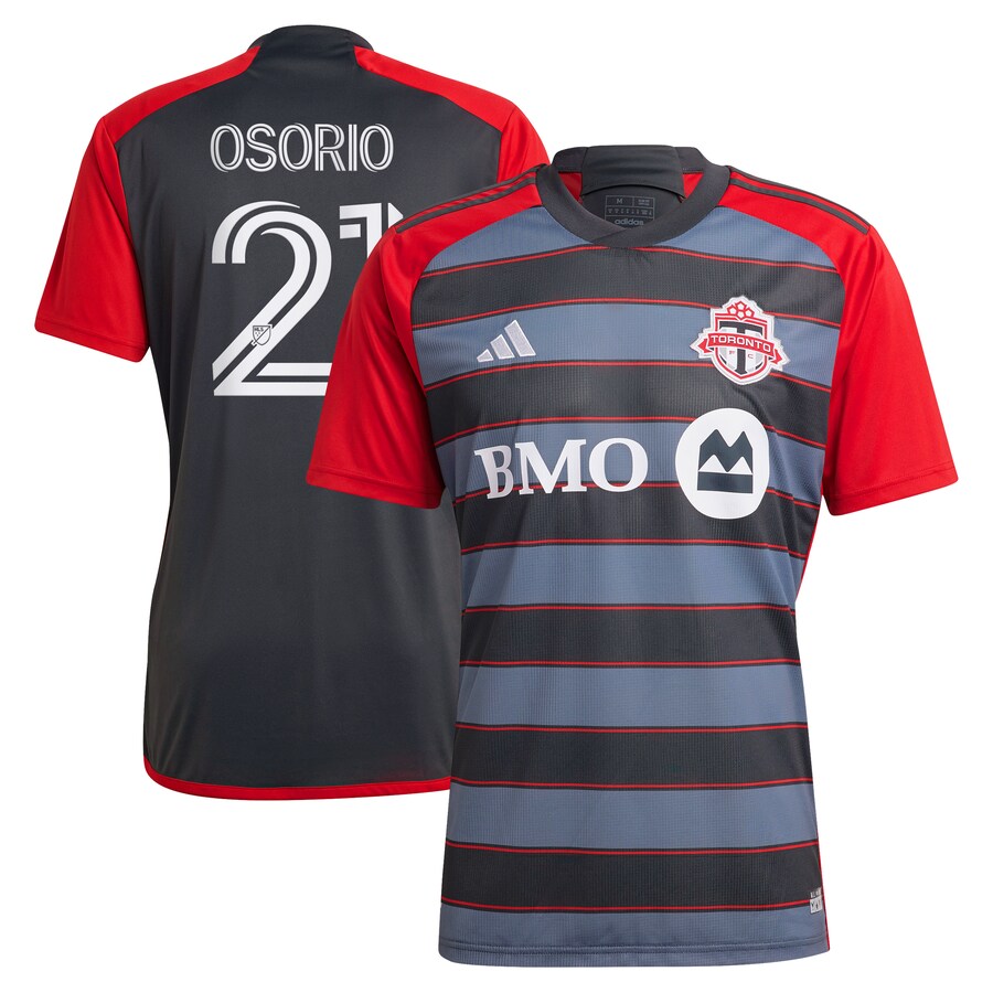 Men's Toronto FC Jonathan Osorio adidas Gray 2023 Club Kit Replica Player Jersey - Puhuasuan